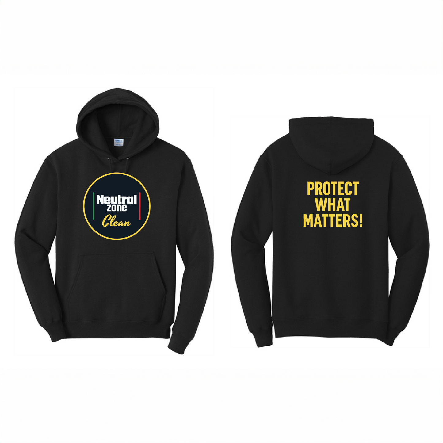 Neutral Zone Clean Hoodies