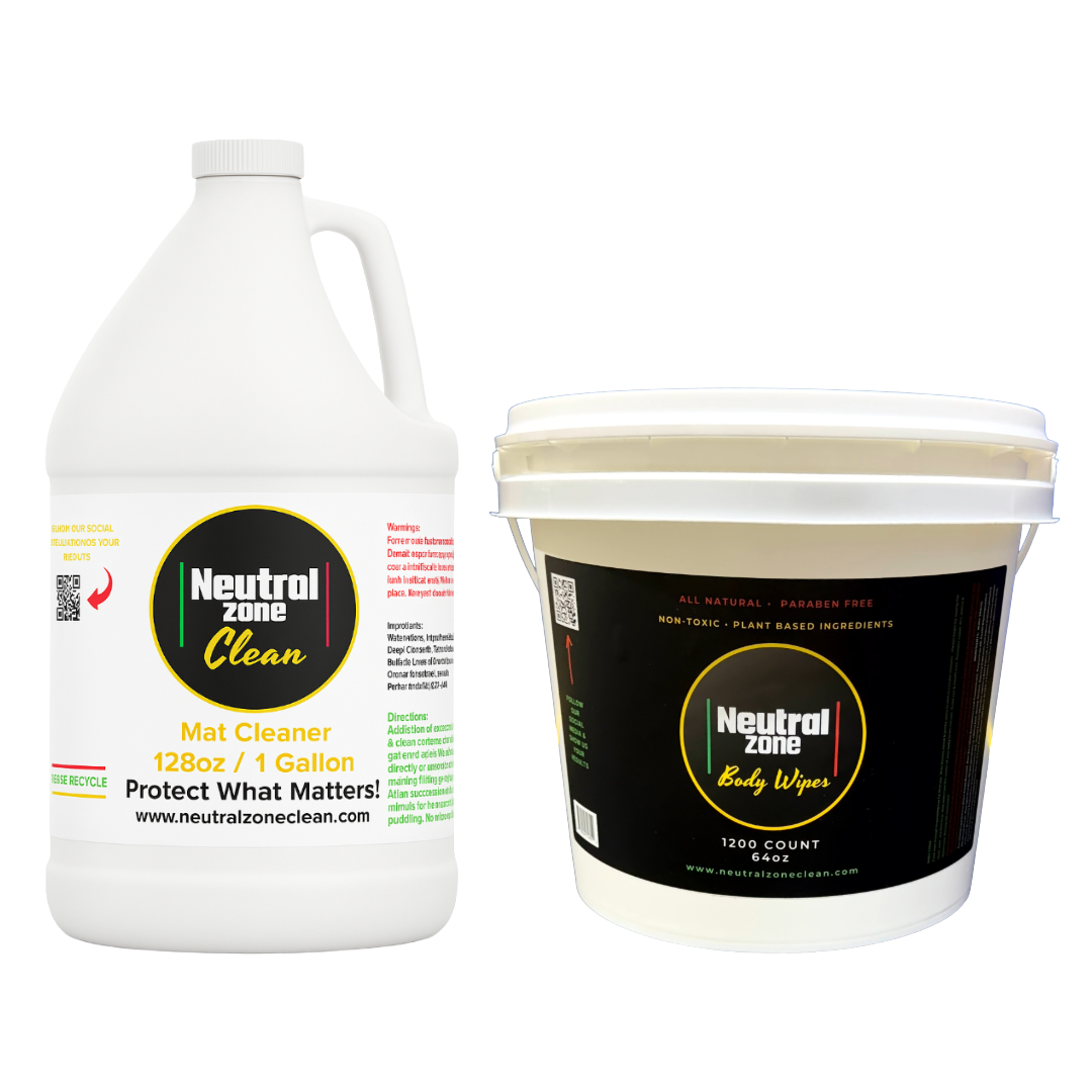 Neutral Zone Clean Coaches Combo – Mat Cleaner (1 Gallon) + 1200 Count Body Wipes image 0
