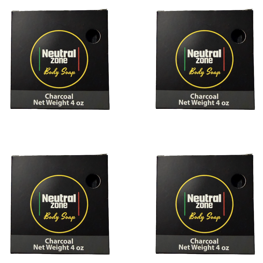 Neutral Zone Soap Bar  - Charcoal - 4 Bars image