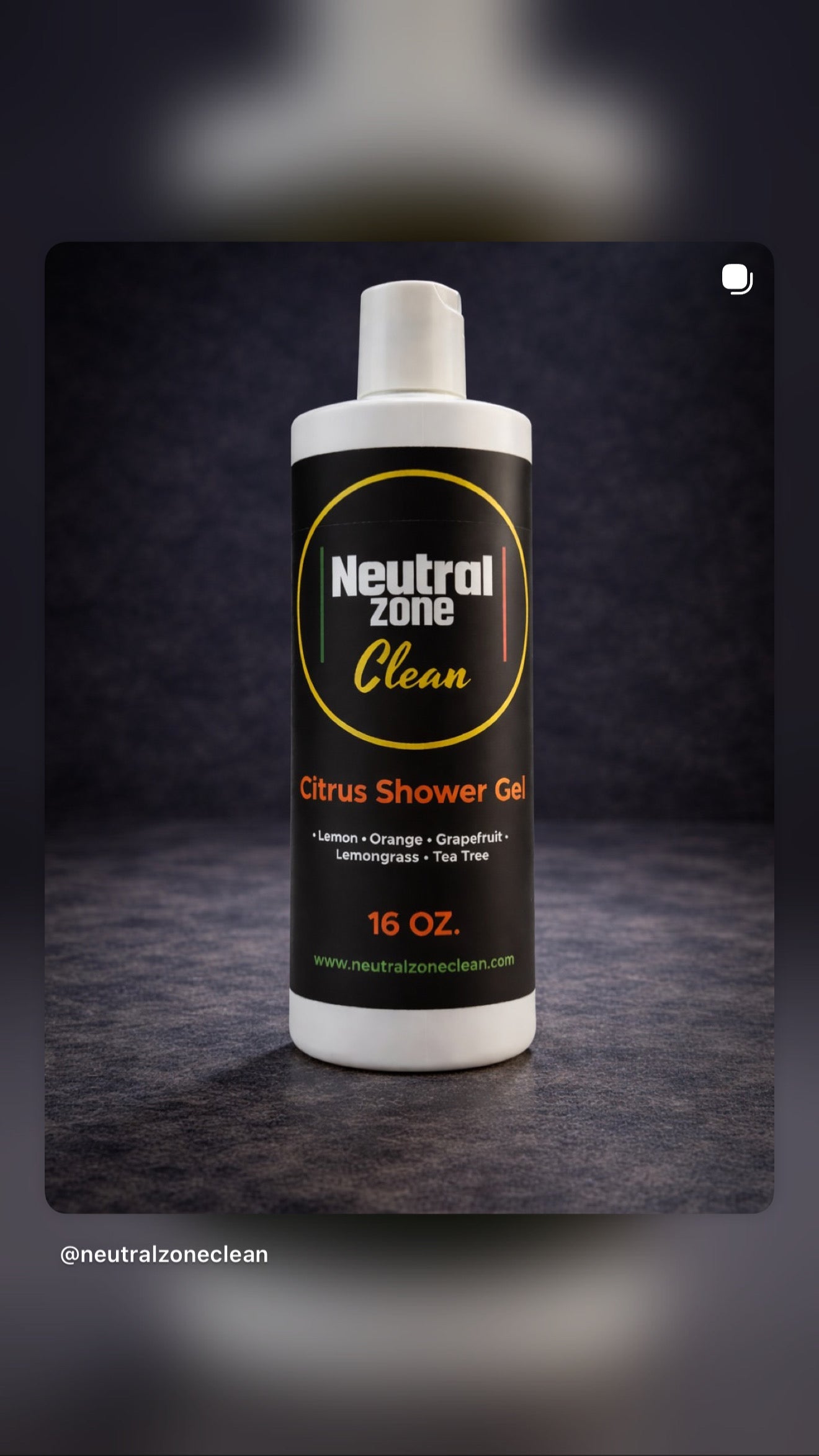 Neutral Zone Clean Citrus Shower Gel - 16 oz. image