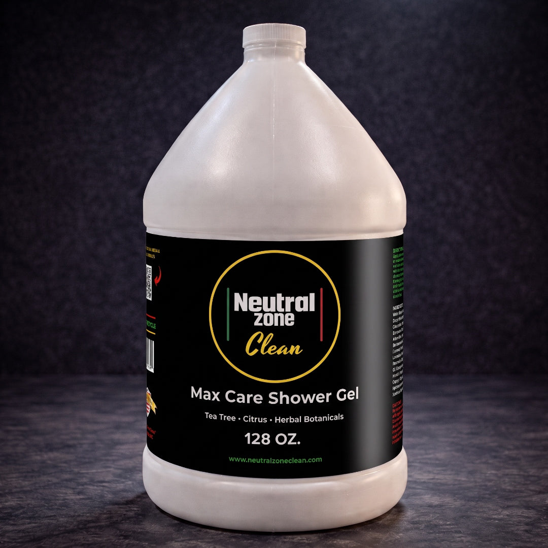 Neutral Zone Clean Max Care Shower Gel 128 oz gallon — gym refill size for teams and families
