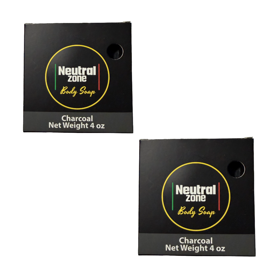 Neutral Zone Soap Bar  - Charcoal - 2 Bars image