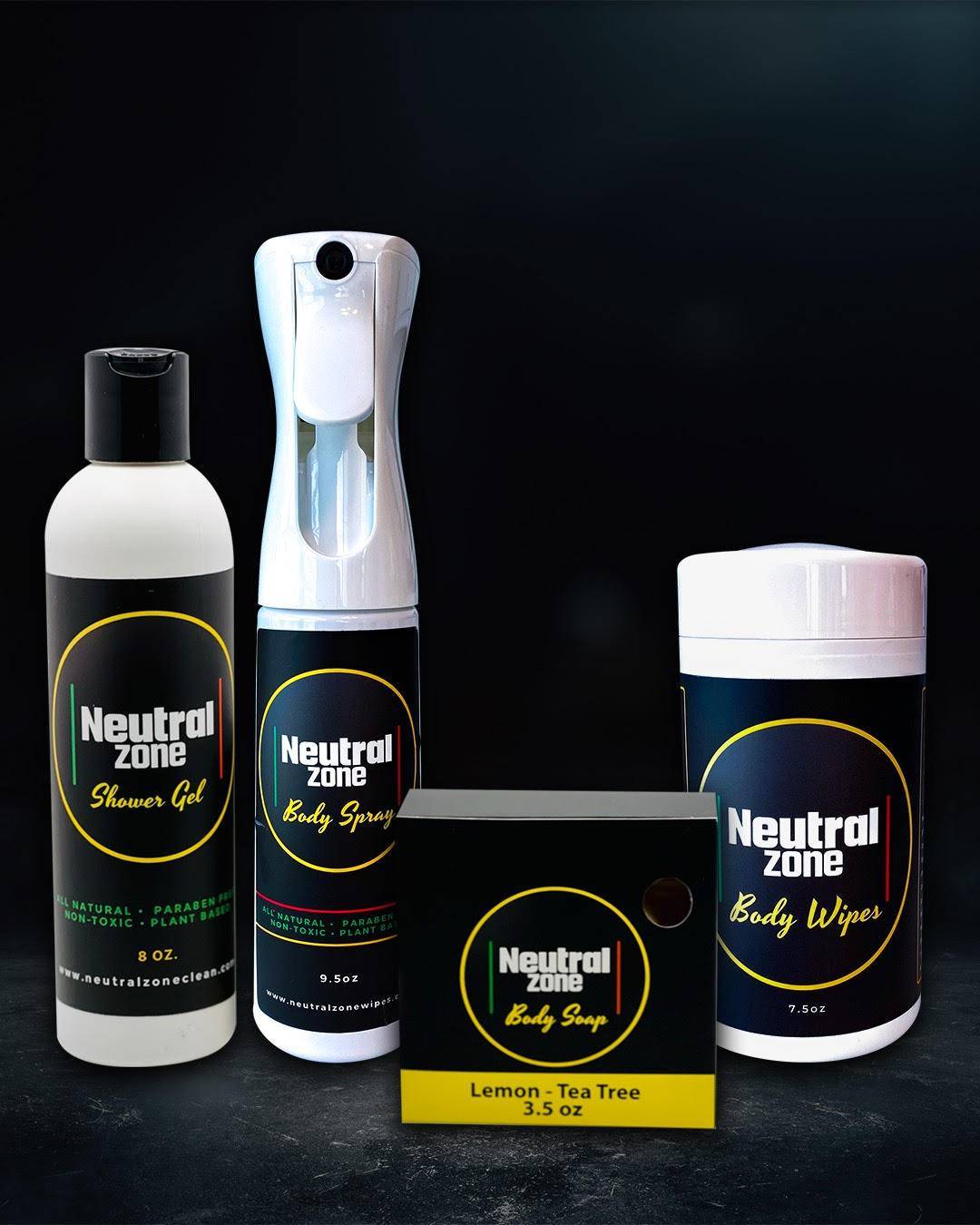 Neutral Zone Clean Lemon Tea Tree Bundle – 4-Piece Hygiene Kit image 0