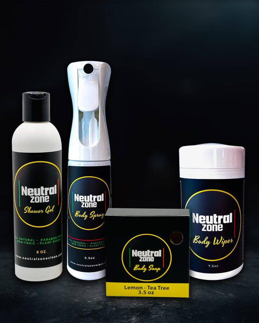 Neutral Zone Clean Lemon Tea Tree Bundle – 4-Piece Hygiene Kit image 0